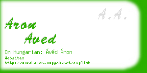 aron aved business card
